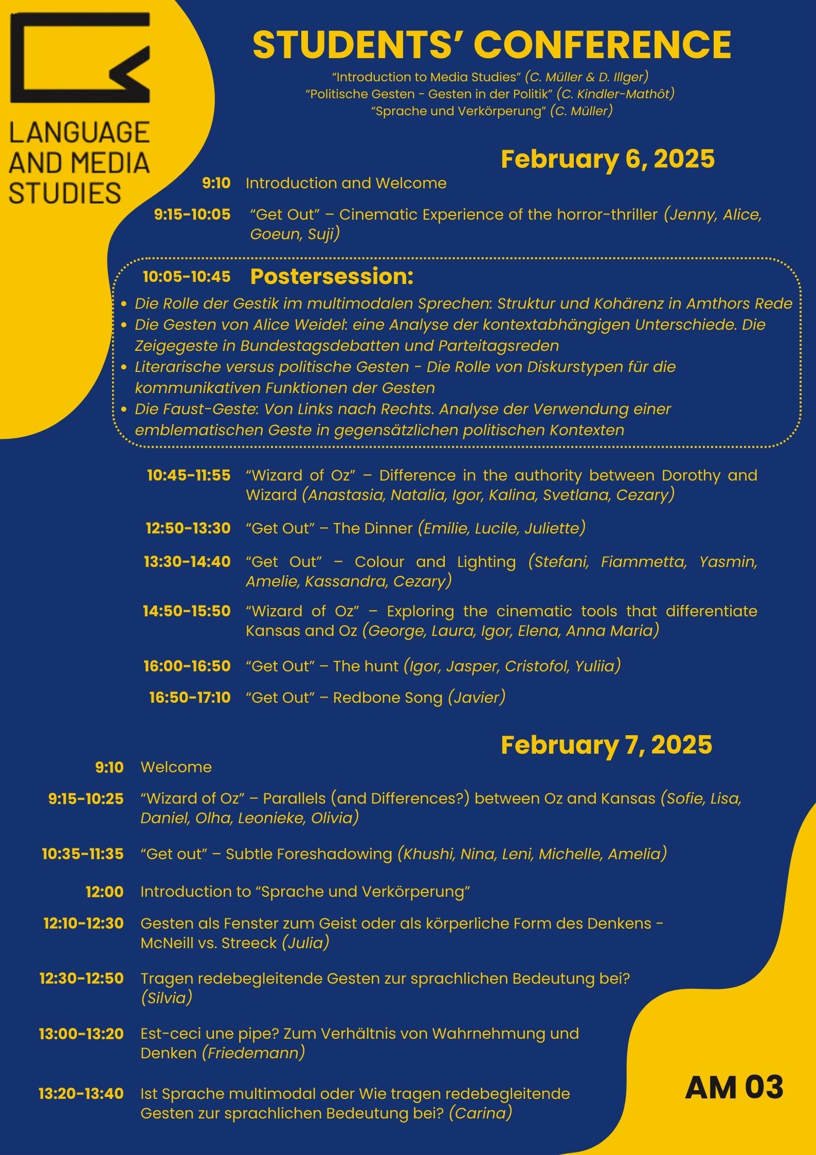 Poster Students' Conference Details